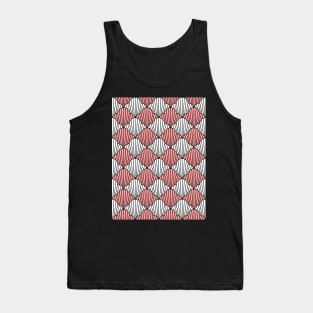 Art Deco Pattern No 31 - Pink - Vintage Pattern Tank Top